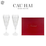 Maison Couture - Gift Box Set 2 Ly Champagne Crown Royal Crystal BCR Glasses - CẬU HAI HOME DECOR