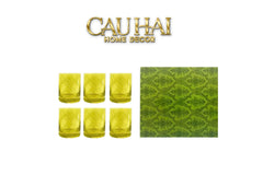 Maison Couture - Gift Box Set 6 Ly Thuỷ Tinh GG Jungle - Forest Lumière 270ML-CẬU HAI HOME DECOR