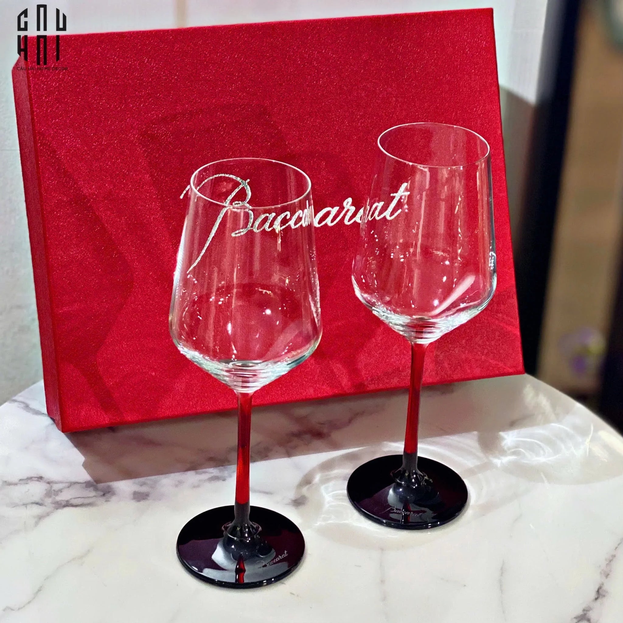 Maison Couture - Gift Set 2 Ly Red Wine Crystal BCR - Barbara-CẬU HAI HOME DECOR