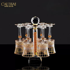 Maison Couture - Gift Set 2 Ly Vang Đỏ Pha Lê Walter Russo Cristalleries Wine Glasses 270ml-CẬU HAI HOME DECOR