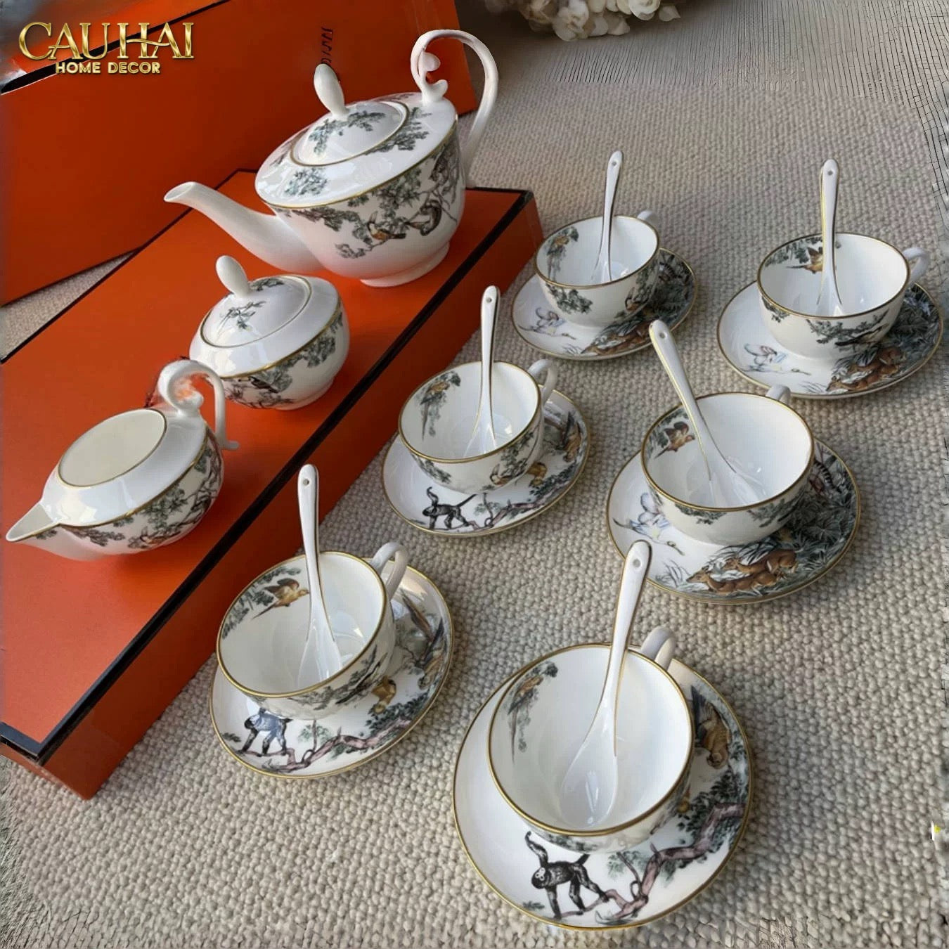 Maison Couture - Gift Set Bình Trà Allure Carnets d’Equateur Héritage Tea Set 15Pcs - CẬU HAI HOME DECOR