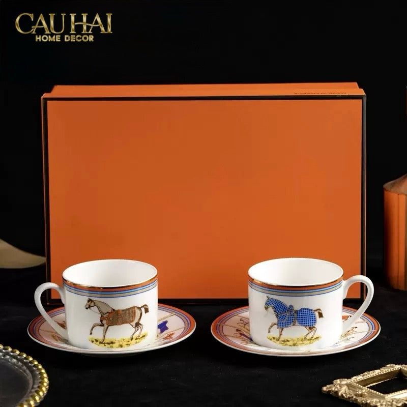 Maison Couture - Gift Set Bình Trà Les Couvertures De Jour 9pcs - Blanc Cassé - CẬU HAI HOME DECOR