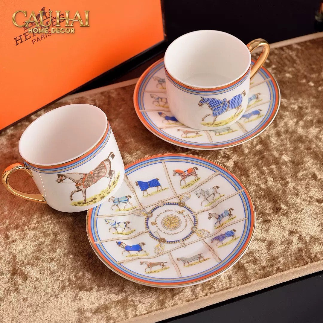 Maison Couture - Gift Set Bình Trà Les Couvertures De Jour 9pcs - Blanc Cassé - CẬU HAI HOME DECOR