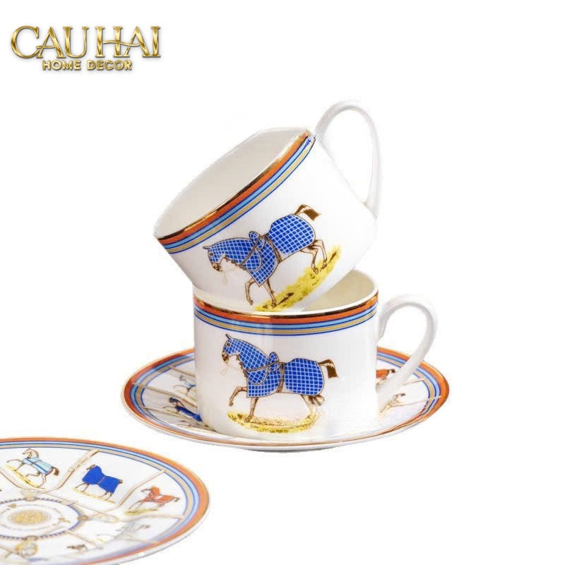 Maison Couture - Gift Set Bình Trà Les Couvertures De Jour 9pcs - Blanc Cassé - CẬU HAI HOME DECOR