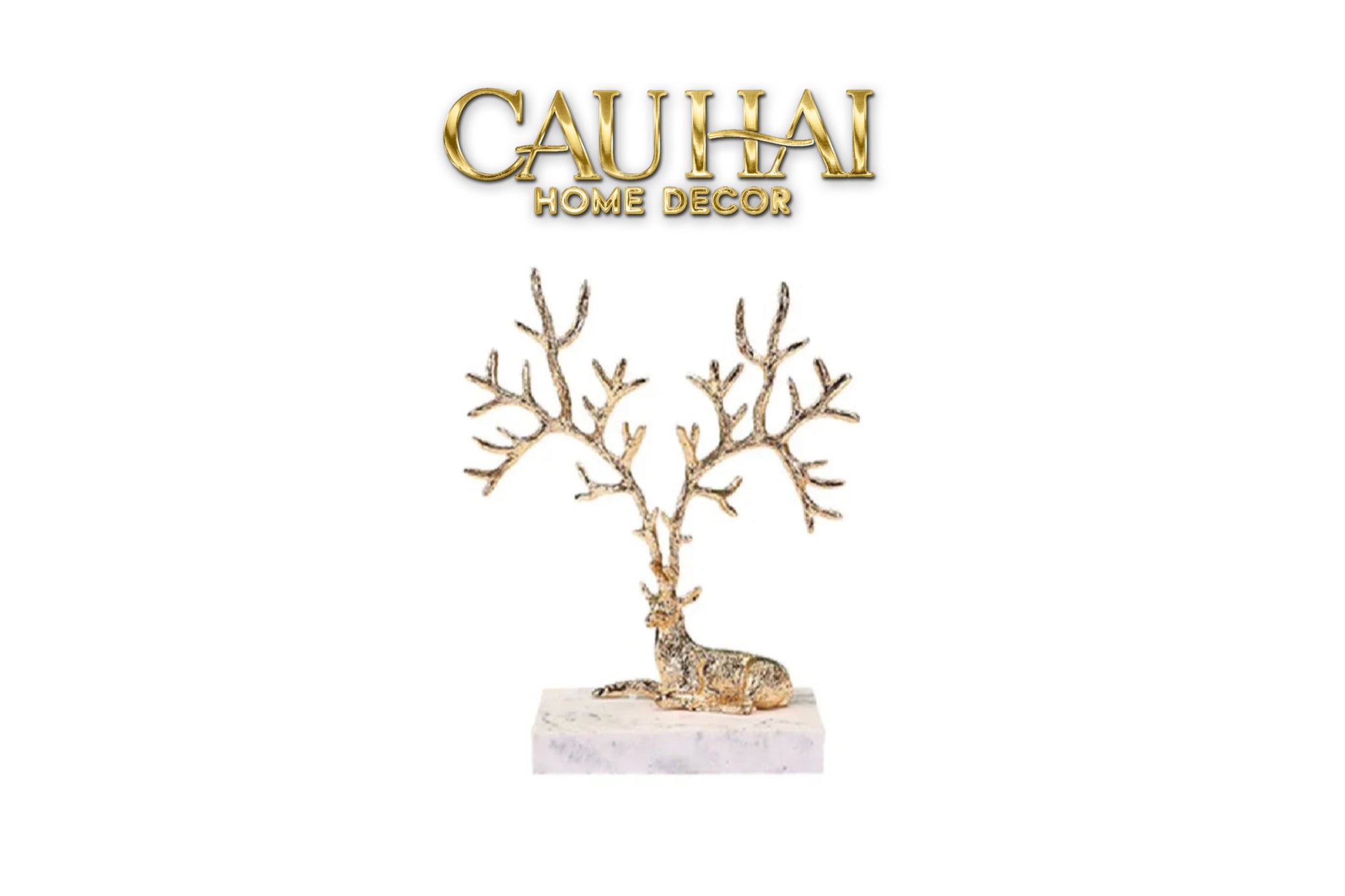 Maison Couture - Haute Folie Đĩa Trang Sức Hươu Đồng Brasson Jewelry Ornament - Healing Elk-CẬU HAI HOME DECOR
