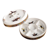 Maison Couture - Hộp Bánh Mứt Legacy Équestre Héritage-Lọ kẹo Canister Bonbonnière-Đối tác tại Trung Quốc theo từng đơn đặt hàng-CẬU HAI HOME DECOR