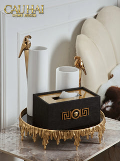 Maison Couture - Hộp Khăn Giấy V Class Phantom Cuir De Croco - Spéciale Medusa-CẬU HAI HOME DECOR