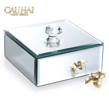 Maison Couture - Hộp Nữ Trang Mirror Starlight Blanc Cristal-Hộp nữ trang-CẬU HAI HOME DECOR-CẬU HAI HOME DECOR