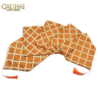 Maison Couture - Khăn Trải Bàn Lụa Treillis Doré Orange Fauve Silk Table Runner 2m4-CẬU HAI HOME DECOR