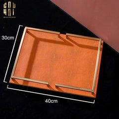 Maison Couture - Khay Da Chữ Nhật Terra Luxe Leather Tray 20x30-CẬU HAI HOME DECOR