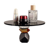 Maison Couture - Khay Đế Tròn Pha Lê Đen - Savoir Cristalleries Atélier Display Trays 30x30x15