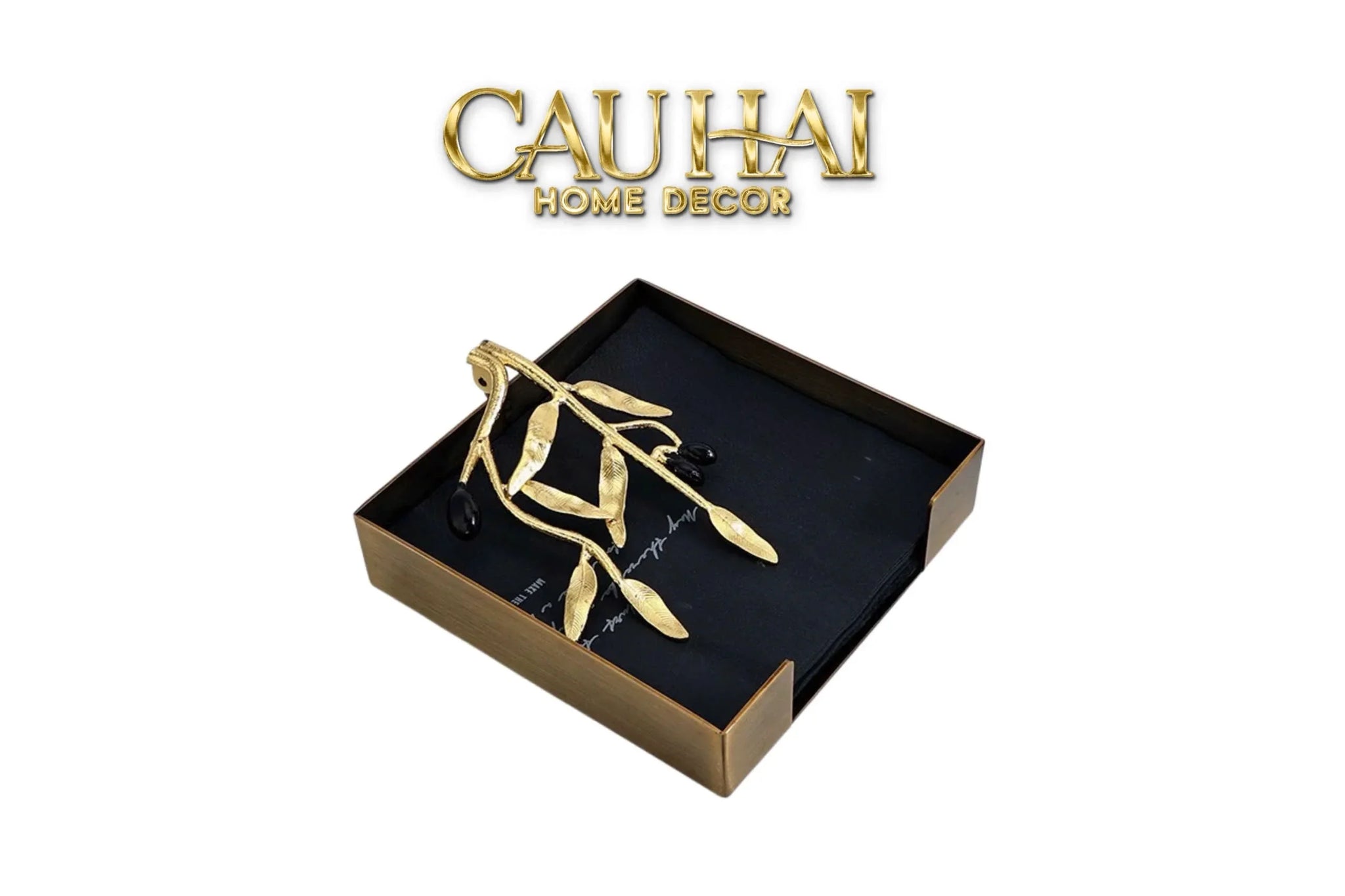 Maison Couture - Khay Giấy Brasson Mistletoe Tissue Tray-CẬU HAI HOME DECOR