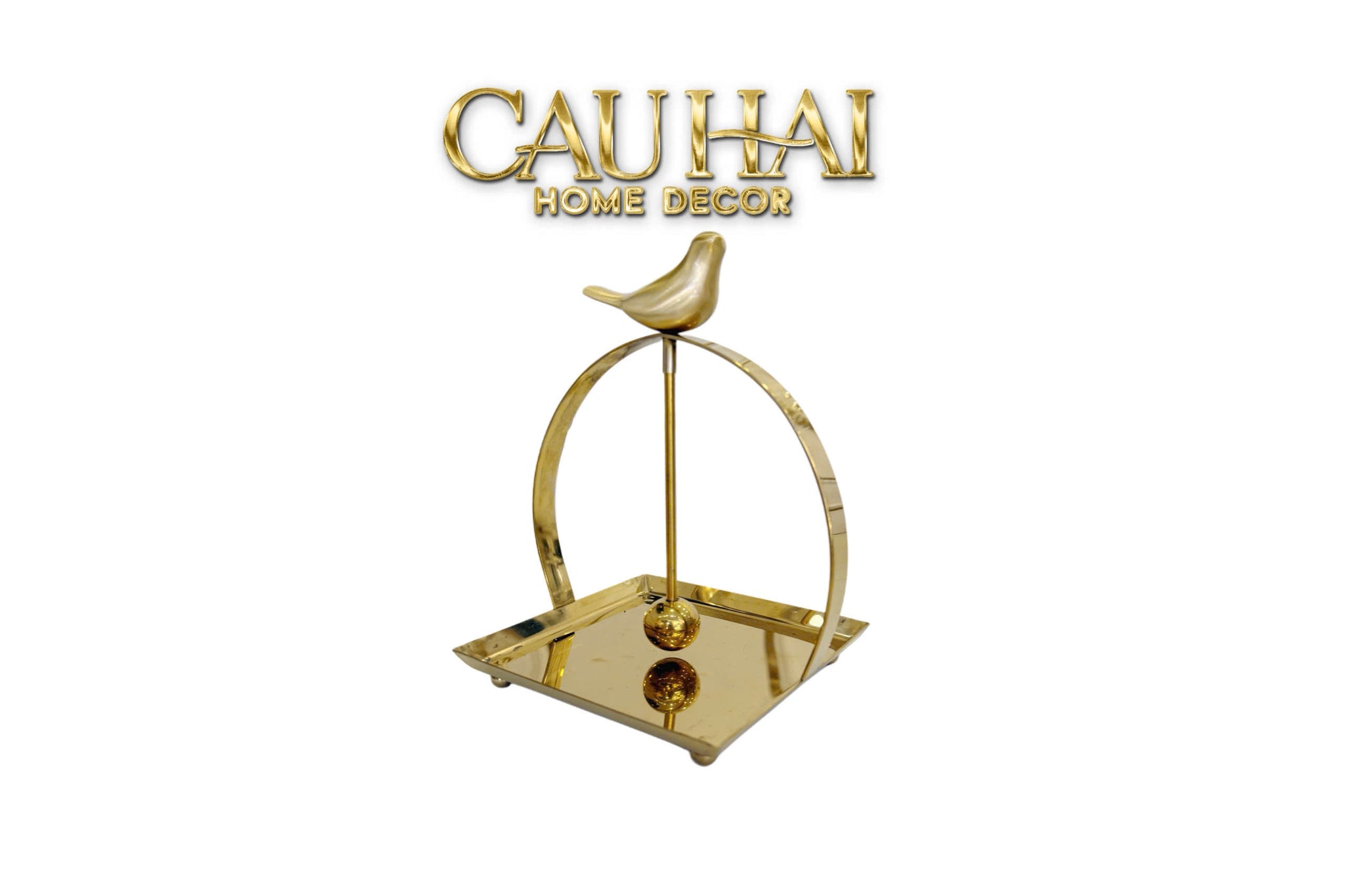 Maison Couture - Khay Giấy Vuông L’Oiseau Doré Cocktail Napkin Holder - CẬU HAI HOME DECOR