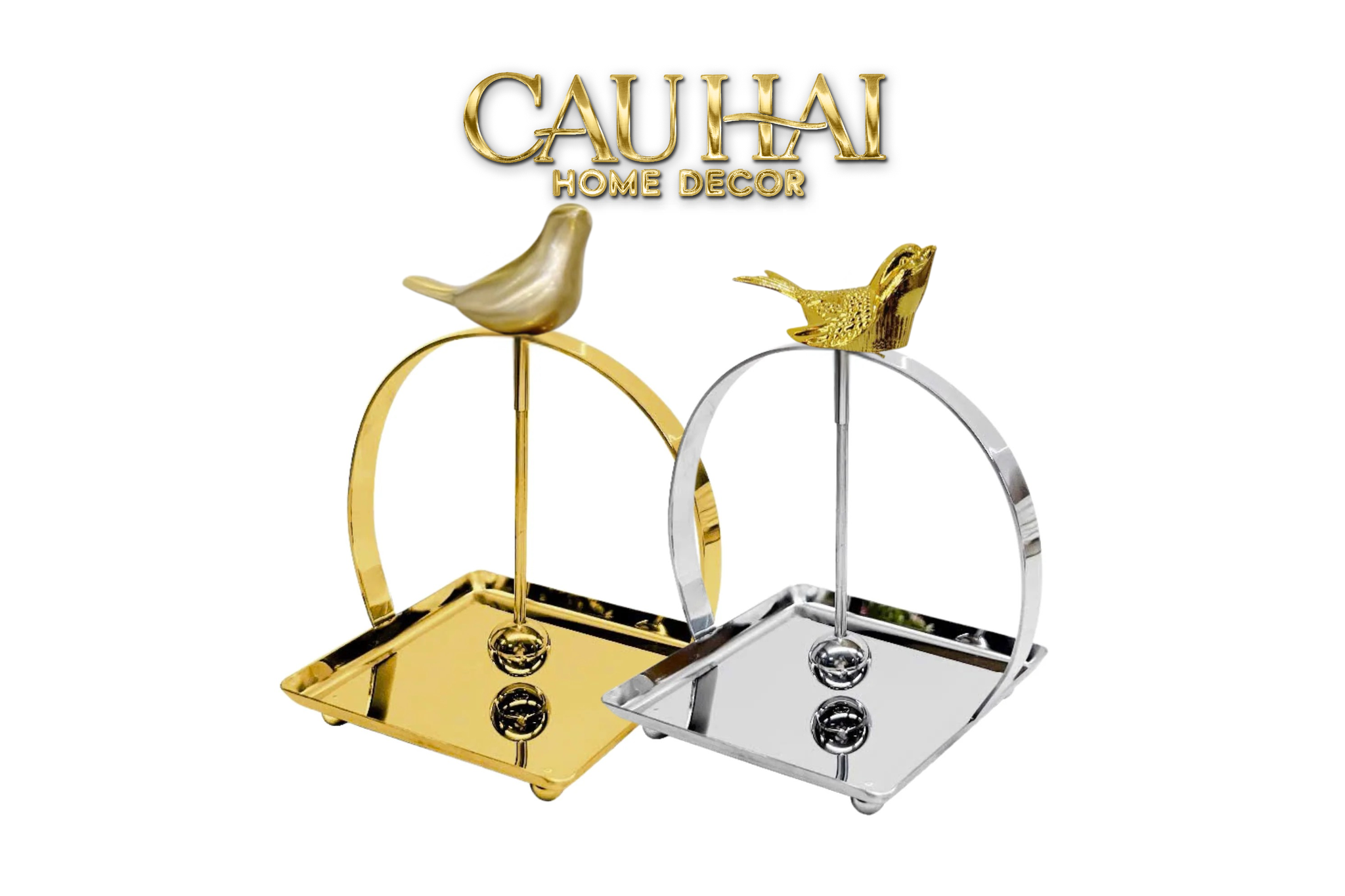 Maison Couture - Khay Giấy Vuông L’Oiseau Doré Cocktail Napkin Holder - CẬU HAI HOME DECOR