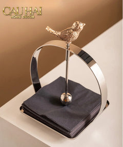 Maison Couture - Khay Giấy Vuông L’Oiseau Doré Cocktail Napkin Holder-CẬU HAI HOME DECOR