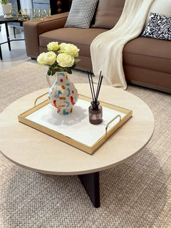 Maison Couture - Khay Gỗ Chữ Nhật Céline Opaline Blanc Decoratives Trays 45x35-CẬU HAI HOME DECOR