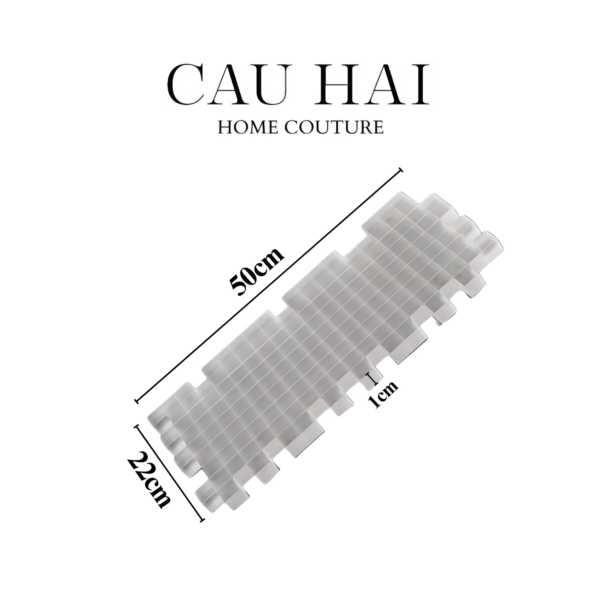 Maison Couture - Khay Pha Lê Crystal Grid Luxury D50-CẬU HAI HOME DECOR