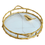 Maison Couture - Khay Tròn Bamboo Bằng Đồng - Brasson Mirror Héritage Ronde Decoratives Trays D30-KHAY TRANG TRÍ-CẬU HAI HOME DECOR-CẬU HAI HOME DECOR