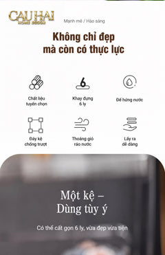 Maison Couture – Khay Úp Ly Cristalleries 6 Slot 2-In-1 Bar Tray – Aurum-KHAY TRANG TRÍ-CẬU HAI HOME DECOR