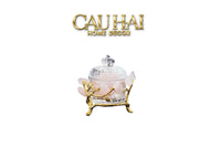 Maison Couture - Lọ Pha Lê Đá Thạch Anh Hồng Delight Cristalleries - Rose Quartz 15x13.5-CẬU HAI HOME DECOR