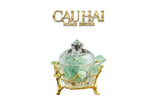 Maison Couture - Lọ Pha Lê Đá Thạch Anh Hồng Delight Cristalleries - Rose Quartz 15x13.5-HŨ TRANG TRÍ-CẬU HAI HOME DECOR