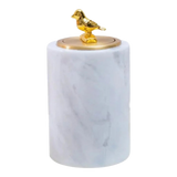 Maison Couture - Lọ Tăm Bông Đá Marble Trắng Brasson Blanche Marbre L'Oiseau D'Or