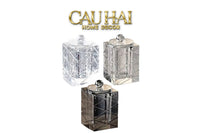 Maison Couture - Lọ Tăm Bông Pha Lê Lumière Cannage Facetté Diamant Cristalleries Vanity 7x13-CẬU HAI HOME DECOR