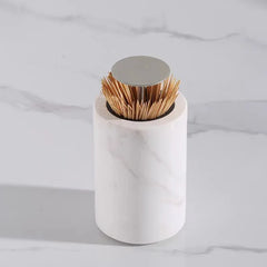 Maison Couture - Lọ Tăm Đá Marble Brasson Sauvage Blanche Marbre D’Ivoire-CẬU HAI HOME DECOR