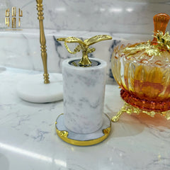 Maison Couture - Lọ Tăm Đá Marble Brasson Sauvage Blanche Marbre D’Ivoire-CẬU HAI HOME DECOR