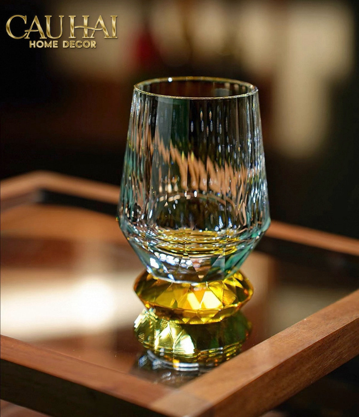 Maison Couture - Ly Pha Lê Cristalleries Cyan Glasses-LY THỦY TINH-CẬU HAI HOME DECOR-CẬU HAI HOME DECOR