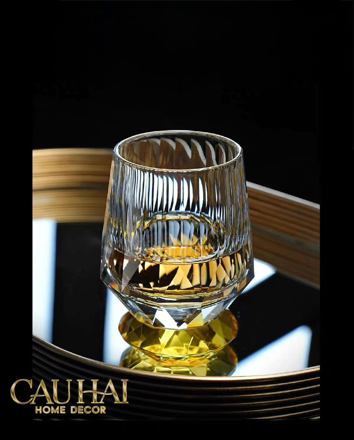 Maison Couture - Ly Pha Lê Cristalleries Cyan Glasses-LY THỦY TINH-CẬU HAI HOME DECOR-CẬU HAI HOME DECOR