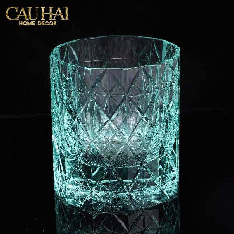 Maison Couture - Ly Pha Lê Cristalleries Cyan Glasses...-LY THỦY TINH-CẬU HAI HOME DECOR-CẬU HAI HOME DECOR