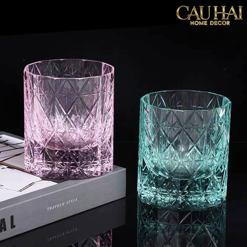 Maison Couture - Ly Pha Lê Cristalleries Cyan Glasses...-LY THỦY TINH-CẬU HAI HOME DECOR-CẬU HAI HOME DECOR