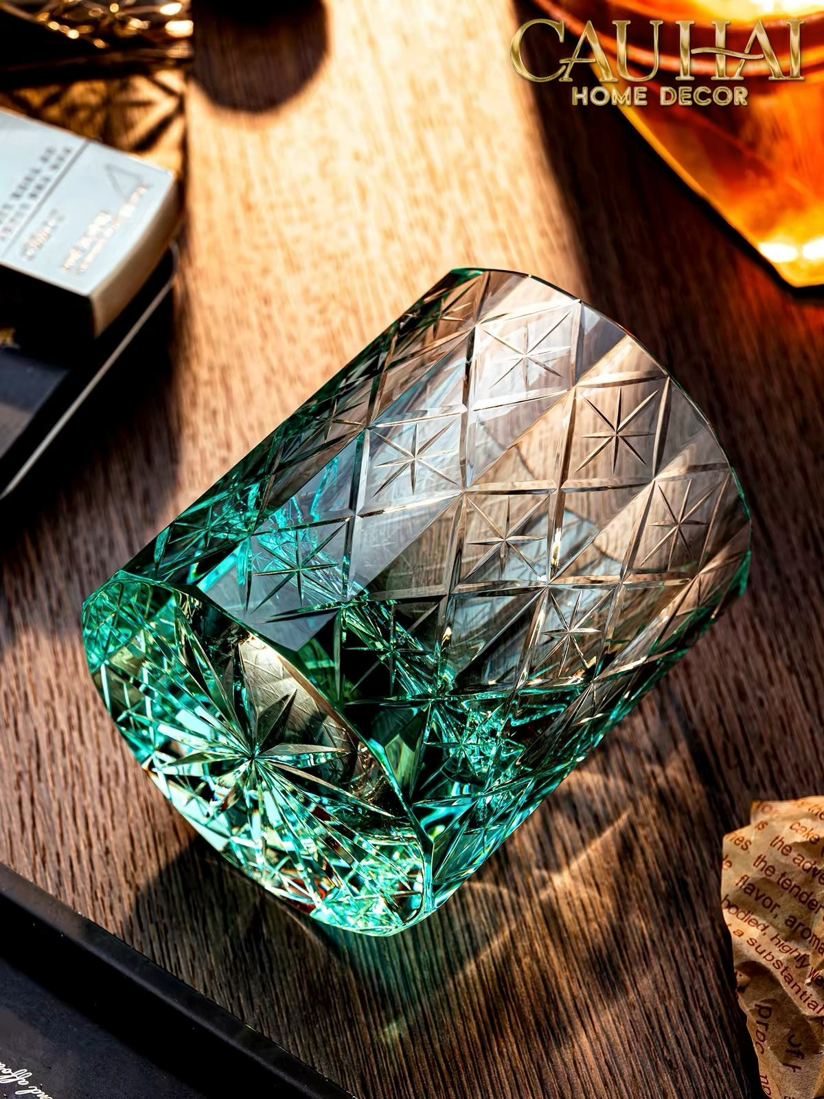 Maison Couture - Ly Pha Lê Cristalleries Cyan Glasses...-LY THỦY TINH-CẬU HAI HOME DECOR-CẬU HAI HOME DECOR