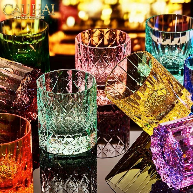 Maison Couture - Ly Pha Lê Cristalleries Cyan Glasses...-LY THỦY TINH-CẬU HAI HOME DECOR-CẬU HAI HOME DECOR