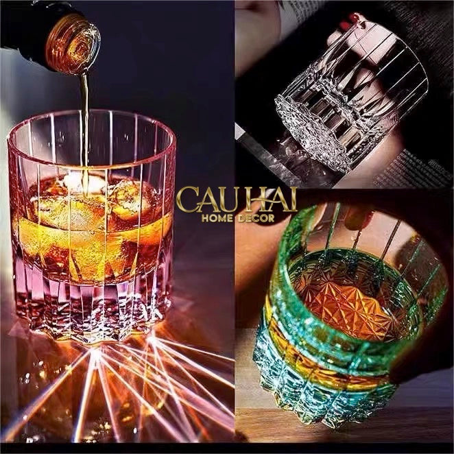 Maison Couture - Ly Pha Lê Cristalleries Cyan Glasses...-LY THỦY TINH-CẬU HAI HOME DECOR-CẬU HAI HOME DECOR