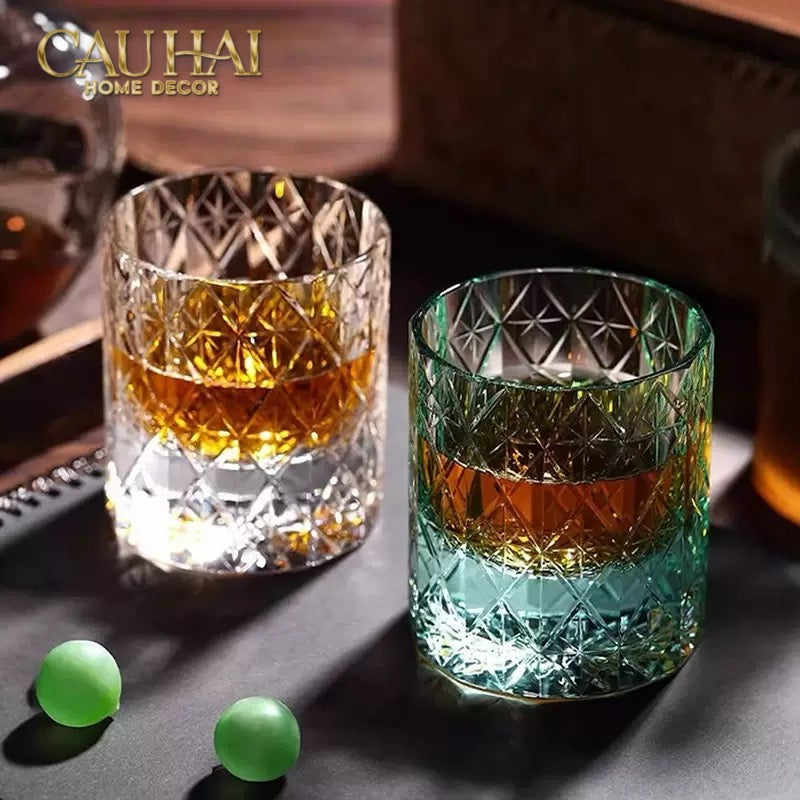 Maison Couture - Ly Pha Lê Cristalleries Cyan Glasses...-LY THỦY TINH-CẬU HAI HOME DECOR