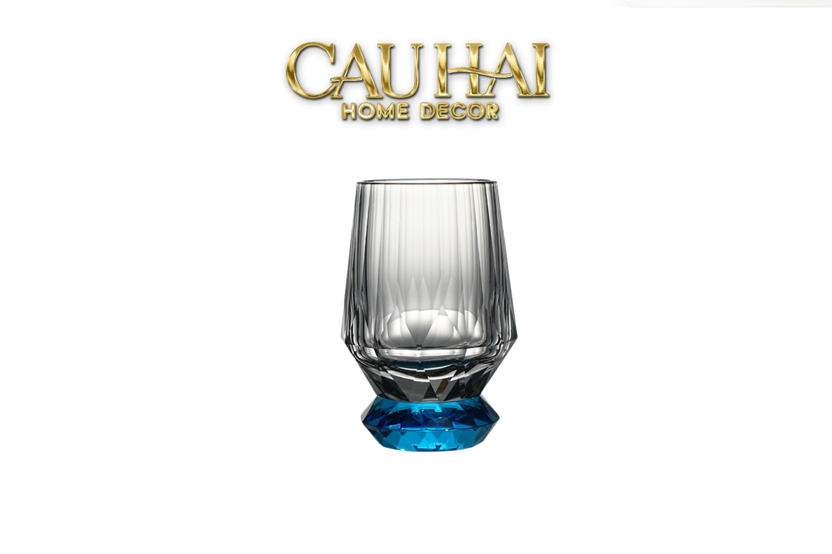Maison Couture - Ly Pha Lê Cristalleries Facet Sapphire Glasses-LY THỦY TINH-CẬU HAI HOME DECOR