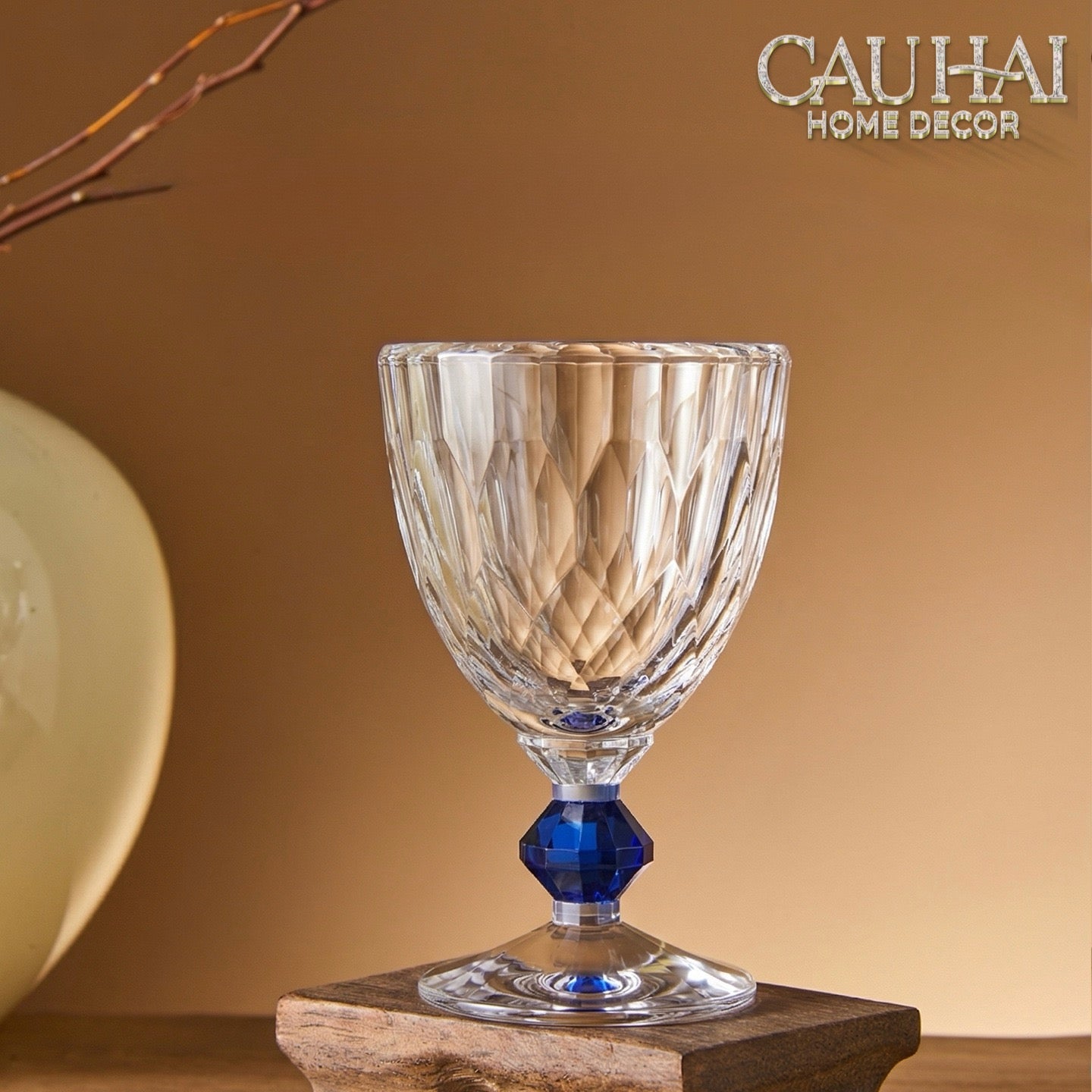Maison Couture - Ly Pha Lê Cristalleries Goblet Burgundy Glasses 270ml-CẬU HAI HOME DECOR