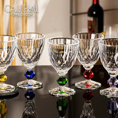 Maison Couture - Ly Pha Lê Cristalleries Goblet Burgundy Glasses 270ml-CẬU HAI HOME DECOR