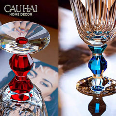 Maison Couture - Ly Pha Lê Cristalleries Goblet Burgundy Glasses 270ml-CẬU HAI HOME DECOR
