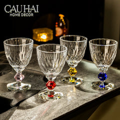 Maison Couture - Ly Pha Lê Cristalleries Goblet Burgundy Glasses 270ml-CẬU HAI HOME DECOR