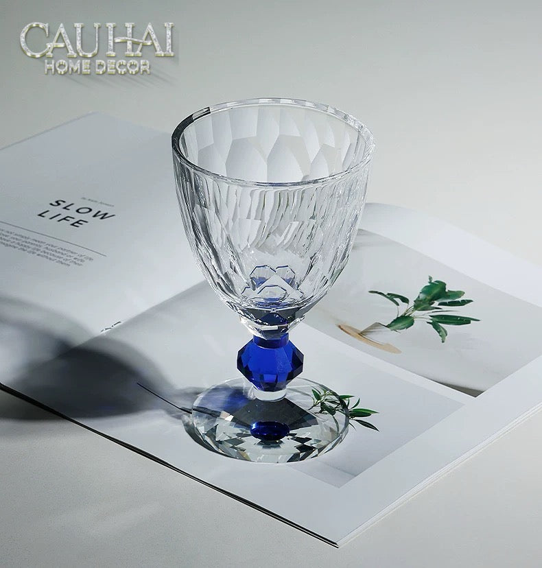 Maison Couture - Ly Pha Lê Cristalleries Goblet Burgundy Glasses 270ml-CẬU HAI HOME DECOR