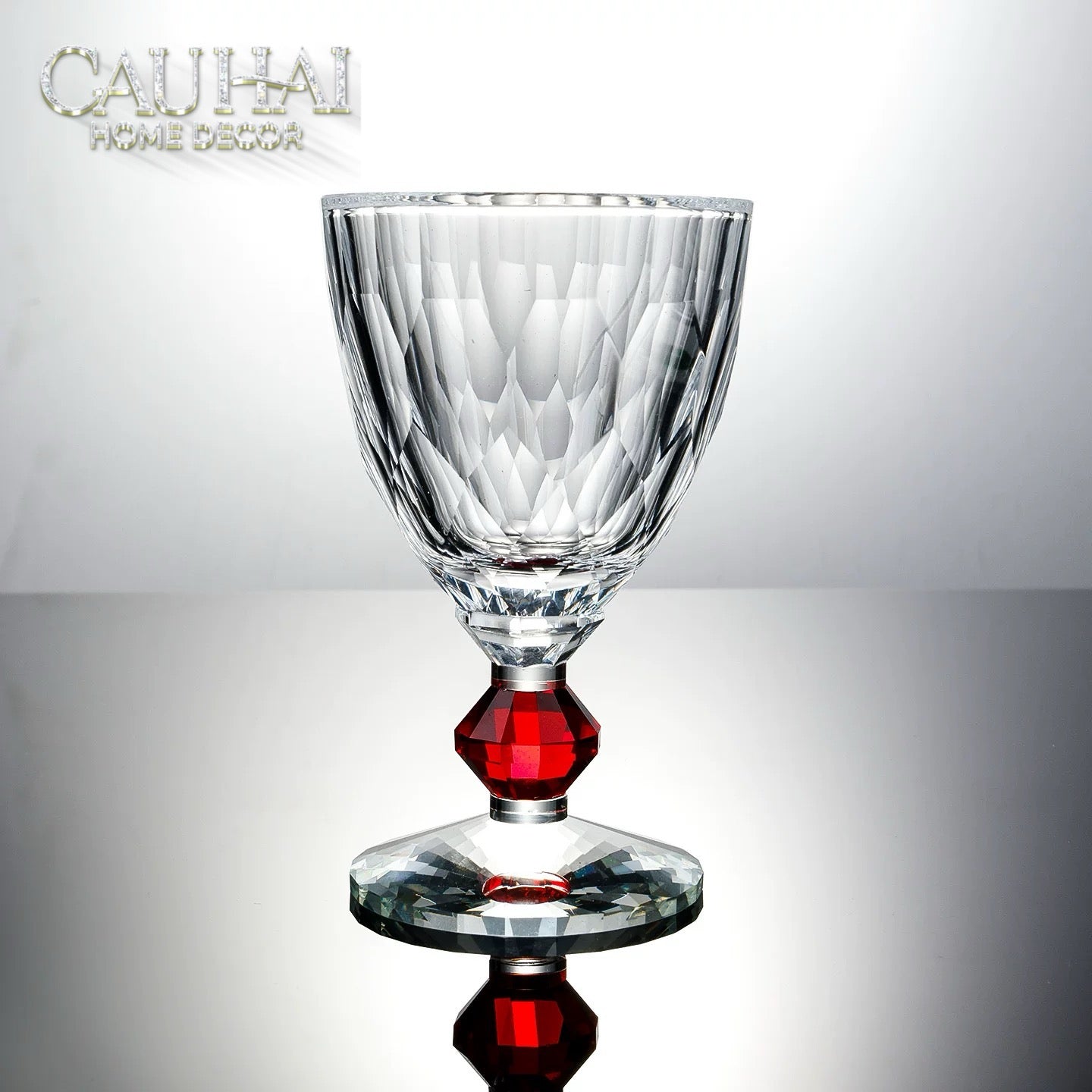 Maison Couture - Ly Pha Lê Cristalleries Goblet Burgundy Glasses 270ml-CẬU HAI HOME DECOR