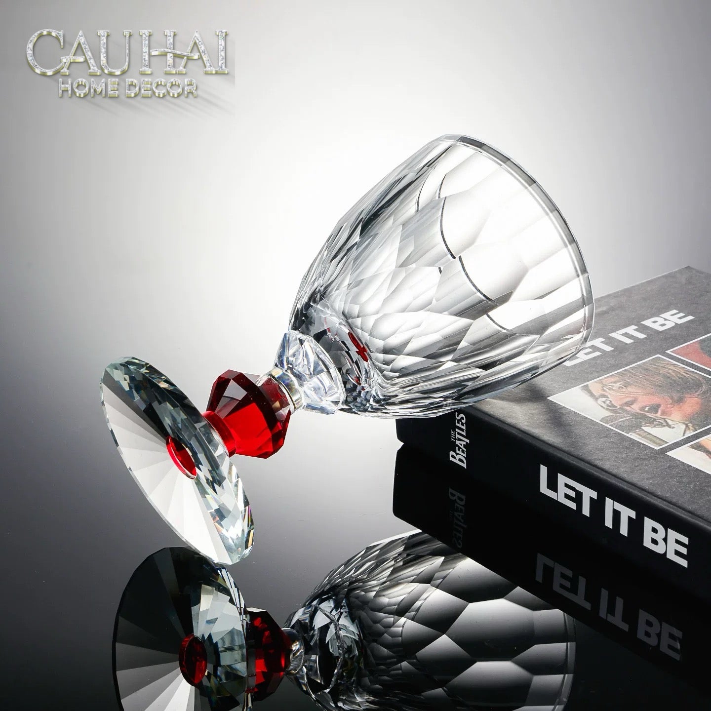 Maison Couture - Ly Pha Lê Cristalleries Goblet Burgundy Glasses 270ml-CẬU HAI HOME DECOR