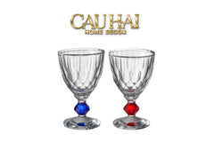Maison Couture - Ly Pha Lê Cristalleries Goblet Burgundy Glasses 270ml-CẬU HAI HOME DECOR