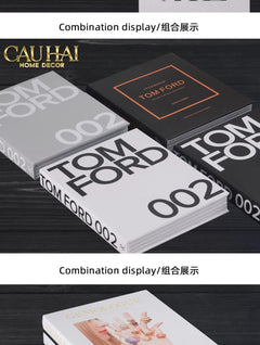 Maison Couture - Sách Fashion Runway Tom Ford 002 - Noir / Blanc / Gris-CẬU HAI HOME DECOR