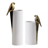Maison Couture - Set 2 Bình Hoa Gốm Sứ Vẹt Mào Lumière Origami Parrot Vase.