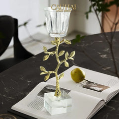 Maison Couture - Set 2 Đế Nến Pha Lê Aurum Branche Spéciale Édition H33/40-CẬU HAI HOME DECOR