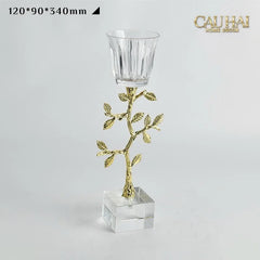 Maison Couture - Set 2 Đế Nến Pha Lê Aurum Branche Spéciale Édition H33/40-CẬU HAI HOME DECOR